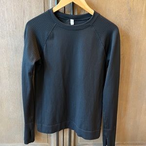 Lululemon Rest Less Long Sleeve Black Top